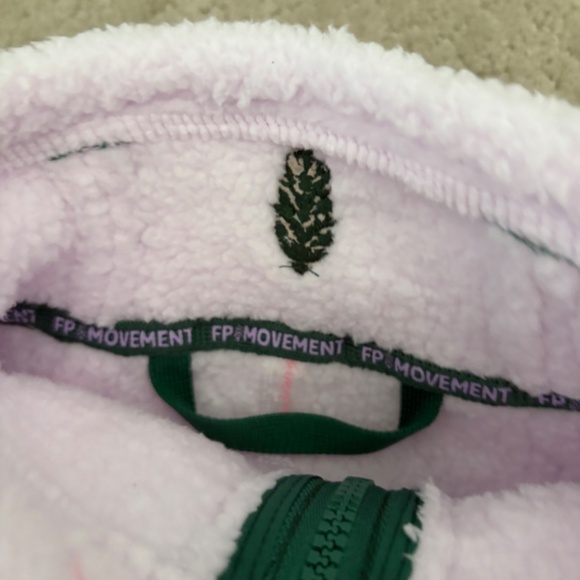 Free People FP Movement Hit The Slopes Fleece Jacket – Pink & Green | NWT - Picture 9 of 12